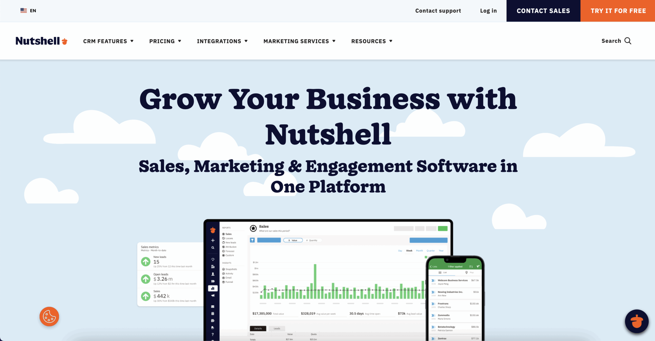 nutshell crm website