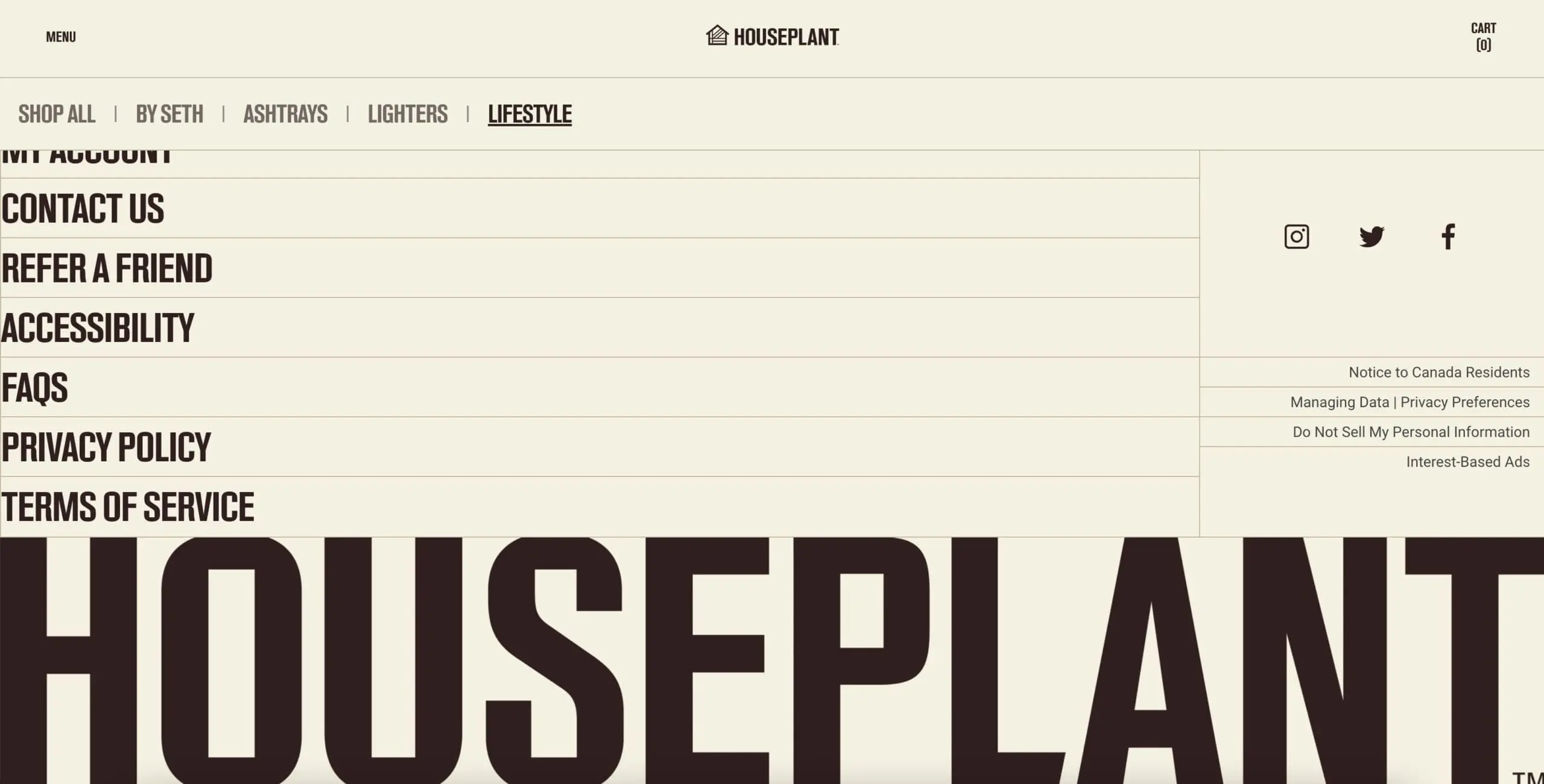 houeplant footer